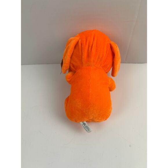 Toy Factory Orange Puppy Dog Plush Stuffed Animal 9" 2014 Carnival Prize - Picture 6 of 9